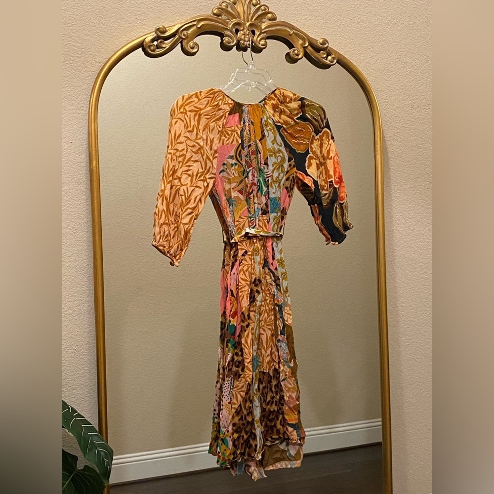 Geisha Designs Collage Midi Dress Size L - Picture 7 of 9